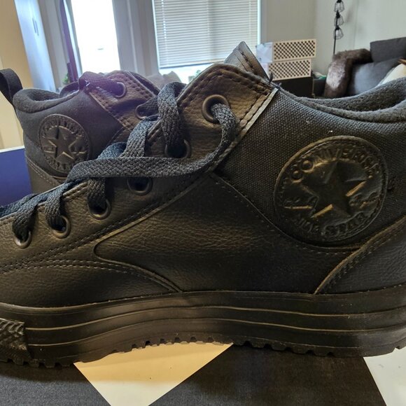 Converse CTAS Malden Street Boot Mid Triple Black Mens Athletic Sneaker size 10 - Picture 2 of 15